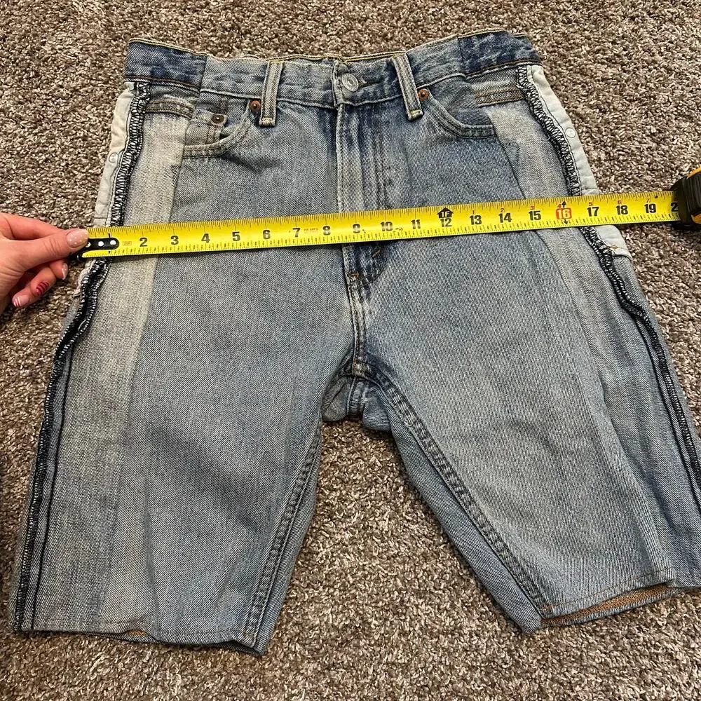 SAMI MIRO VINTAGE Women's Porterhouse Long Denim Short Size XS